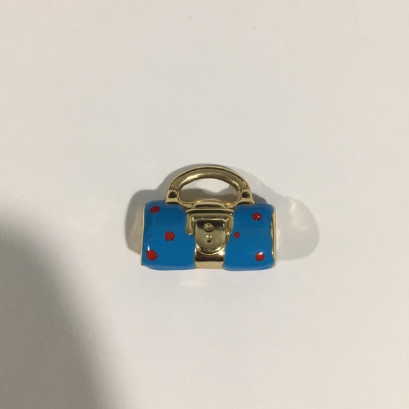 14k Yellow Gold Ladies 3D Handbag 👜Charm W/Enamel